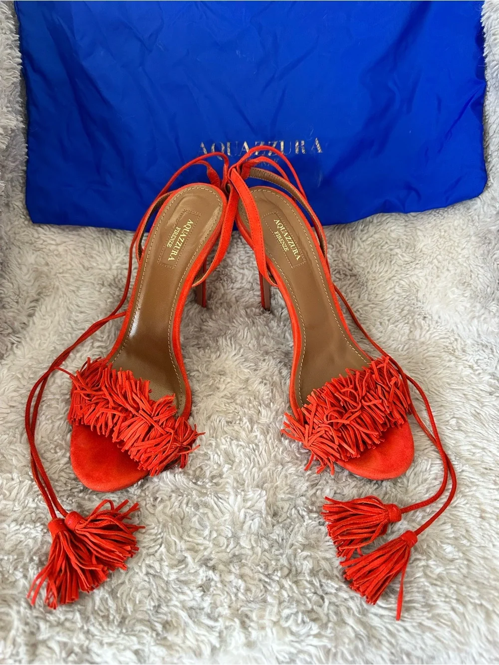 Aquazzura Wild Thing Suede Sadals
